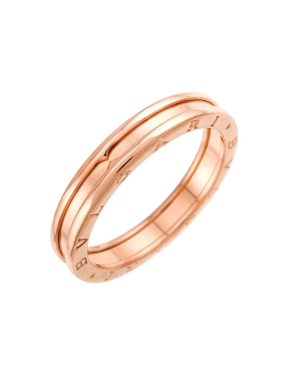Bvlgari B.zero1 Band 74 Ring 18k Pink Gold 750